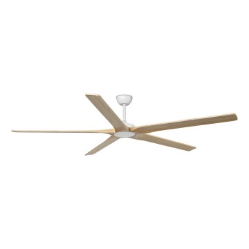 FARO 34191WT - Ceiling fan BIGWOOD XL pine/white d. 200 cm Wi-Fi Tuya + remote control