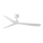 FARO 34194 - ROCKER M Ceiling Fan, Ø 132 cm, White, with Remote Control