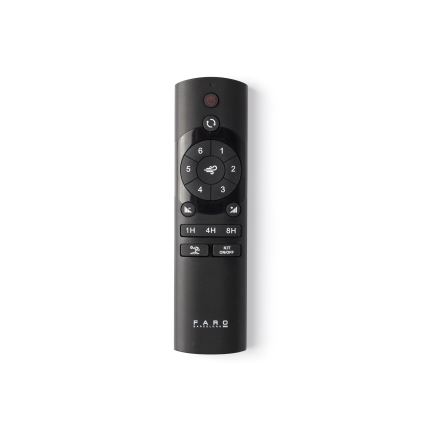 FARO 34196 - Ceiling fan ROCKER M Ø 132 cm black + remote control