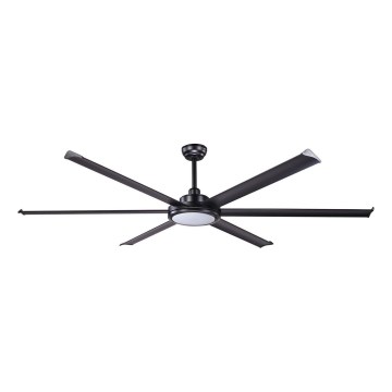 FARO 34203-130 - LED Ceiling fan ROTTERDAM XL LED/32W/230V black d. 200 cm + remote control