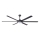 FARO 34203-130 - LED Ceiling fan ROTTERDAM XL LED/32W/230V black d. 200 cm + remote control