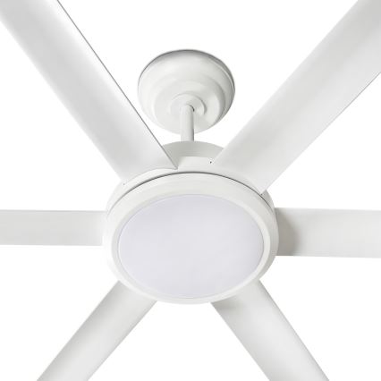 FARO 34206-130 - LED Dimmable ceiling fan ROTTERDAM XXL LED/32W/230V white d. 250 cm + remote control