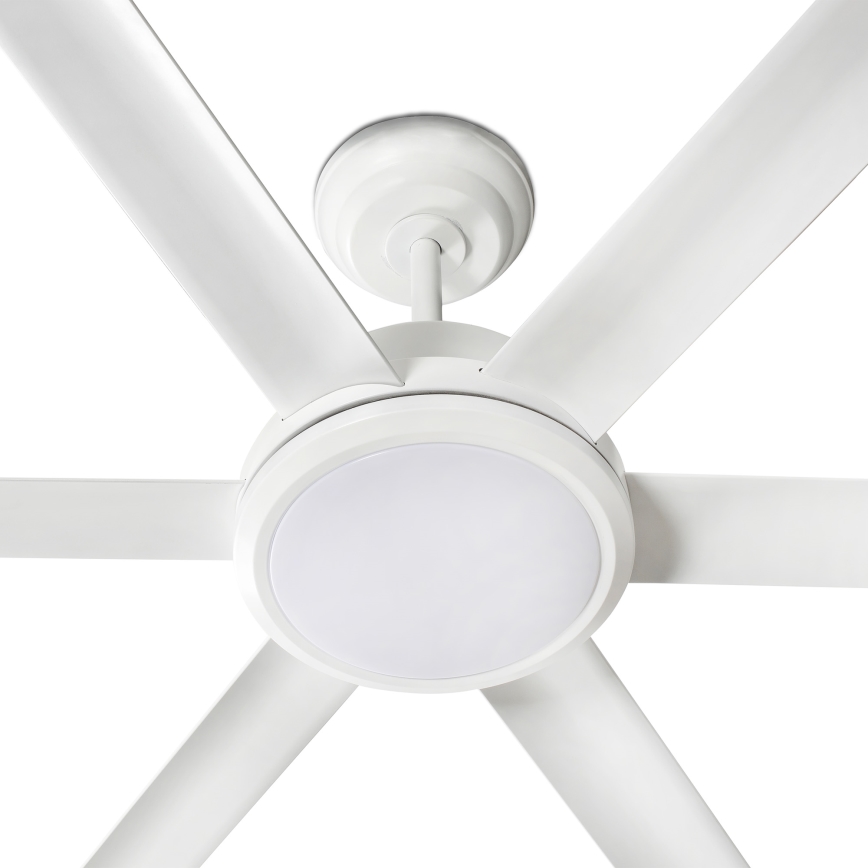 FARO 34206-130 - LED Dimmable ceiling fan ROTTERDAM XXL LED/32W/230V white d. 250 cm + remote control