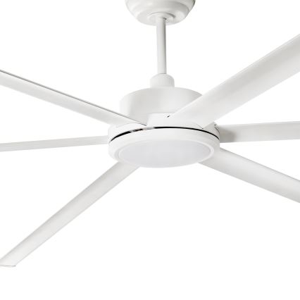 FARO 34206-130 - LED Dimmable ceiling fan ROTTERDAM XXL LED/32W/230V white d. 250 cm + remote control