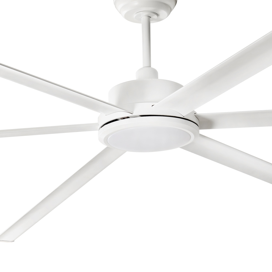 FARO 34206-130 - LED Dimmable ceiling fan ROTTERDAM XXL LED/32W/230V white d. 250 cm + remote control