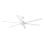 FARO 34206-130 - LED Dimmable ceiling fan ROTTERDAM XXL LED/32W/230V white d. 250 cm + remote control