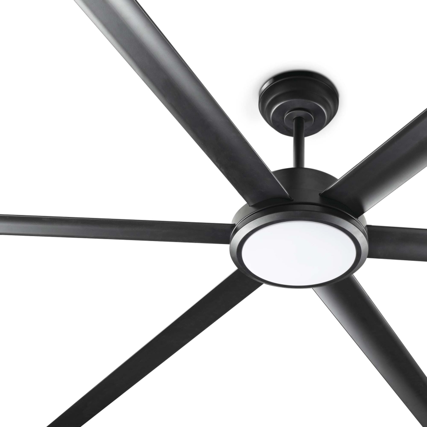 FARO 34207-130 - LED Dimmable ceiling fan ROTTERDAM XXL LED/32W/230V black d. 250 cm + remote control