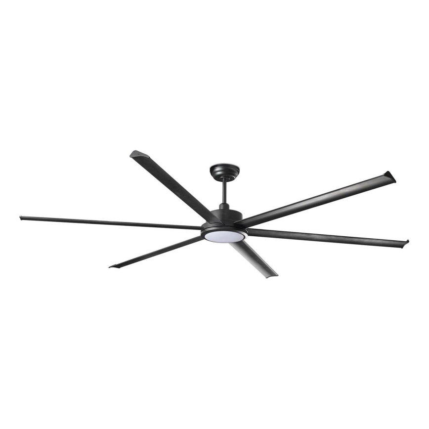 FARO 34207-130 - LED Dimmable ceiling fan ROTTERDAM XXL LED/32W/230V black d. 250 cm + remote control