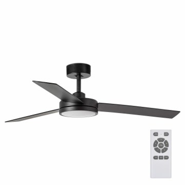 FARO 34261 - LED Ceiling fan BARTH LED/24W/230V black + remote control