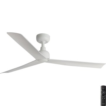 FARO 34274 - Ceiling fan MARINE M white d. 125 cm IP44 + remote control