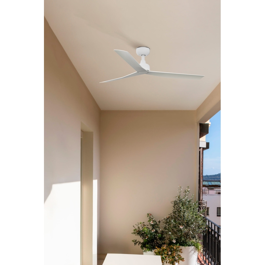 FARO 34274 - Ceiling fan MARINE M white d. 125 cm IP44 + remote control