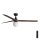 FARO 34276-11L - Ceiling fan KLIM L 1xE27/15W/230V wood/black d. 150 cm + remote control