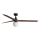 FARO 34276WT-11L - Ceiling fan KLIM L 1xE27/15W/230V wood/black d. 150 cm Wi-Fi Tuya + remote control