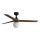 FARO 34277WT-11L - Ceiling fan KLIM M 1xE27/15W/230V wood/black d. 125 cm Wi-Fi Tuya + remote control