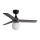 FARO 34278-11L - Ceiling fan KLIM S 1xE27/15W/230V walnut/black d. 92,5 cm + remote control