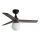 FARO 34278WT-11L - Ceiling fan KLIM S 1xE27/15W/230V wood/black d. 92,5 cm Wi-Fi Tuya + remote control