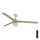 FARO 34279-11L - Ceiling fan KLIM L 1xE27/15W/230V wood/white d. 150 cm + remote control