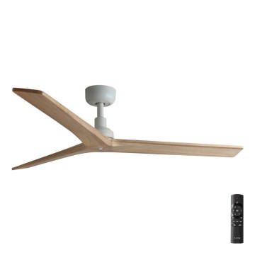 FARO 34280 - Ceiling fan KLIM M brown/white d. 125 cm + remote control