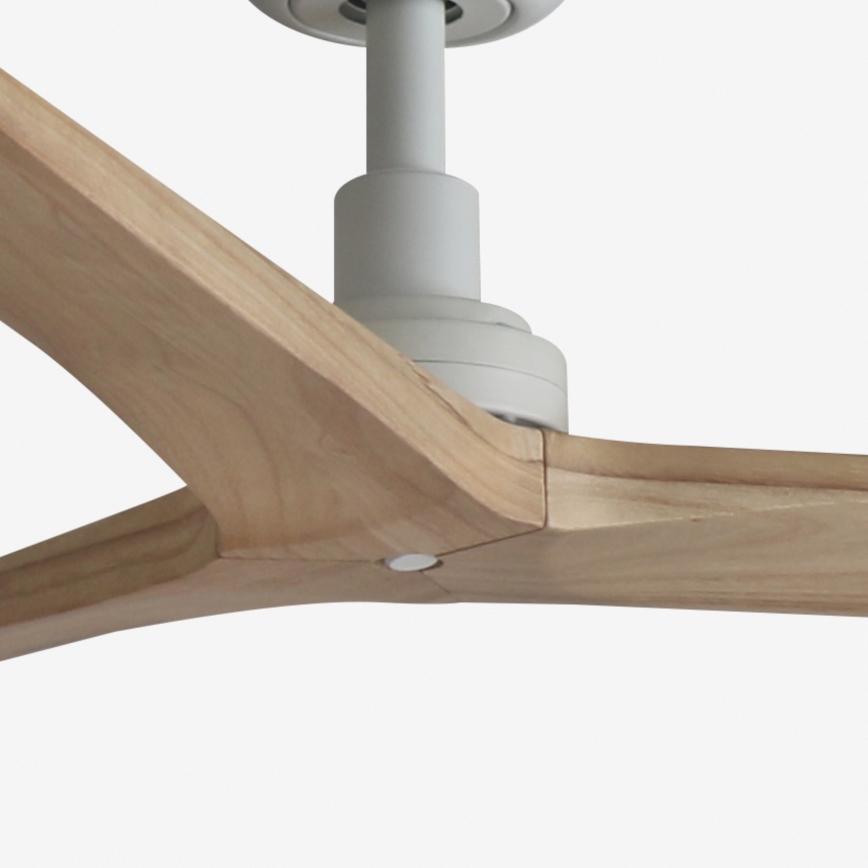 FARO 34280 - Ceiling fan KLIM M brown/white d. 125 cm + remote control