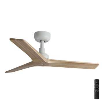 FARO 34281 - Ceiling fan KLIM S brown/white d. 92,5 cm + remote control