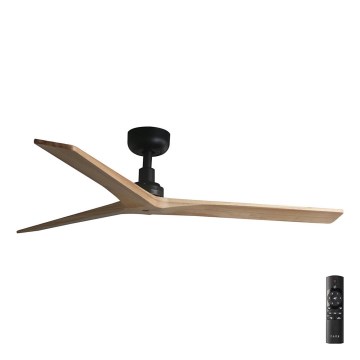 FARO 34283 - Ceiling fan KLIM M brown/black d. 125 cm + remote control