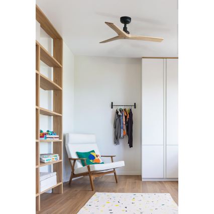 FARO 34284 - Ceiling fan KLIM S brown/black d. 92,5 cm + remote control