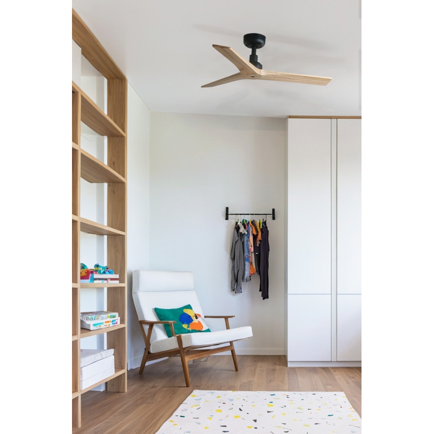 FARO 34284 - Ceiling fan KLIM S brown/black d. 92,5 cm + remote control