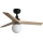 FARO 34284WT-11L - Ceiling fan KLIM S 1xE27/15W/230V pine/black d. 92,5 cm Wi-Fi Tuya + remote control