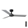 FARO 34285 - Ceiling light CRUISER S black d. 106 cm + remote control