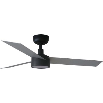 FARO 34285WT1S - CRUISER S LED Dimmable Ceiling Fan, 18W LED/230V, 2700/3000/4000K, Ø 106 cm, grey/black, Tuya Wi‑Fi + remote control