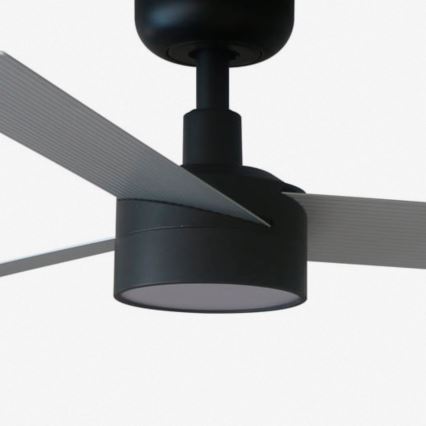 FARO 34285WT1S - CRUISER S LED Dimmable Ceiling Fan, 18W LED/230V, 2700/3000/4000K, Ø 106 cm, grey/black, Tuya Wi‑Fi + remote control