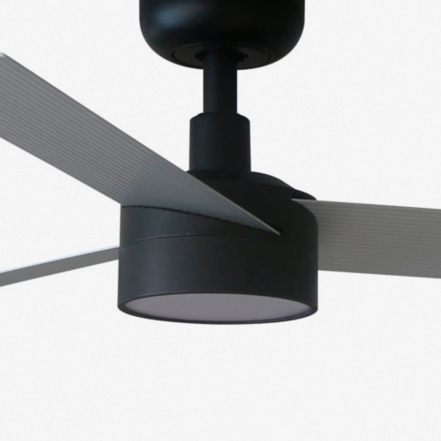 FARO 34285WT1S - CRUISER S LED Dimmable Ceiling Fan, 18W LED/230V, 2700/3000/4000K, Ø 106 cm, grey/black, Tuya Wi‑Fi + remote control