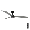 FARO 34286-1TW - Dimmable LED ceiling fan CRUISER L LED/18W/230V 2700/3000/4000K Ø 132 cm black/gray + remote control