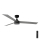 FARO 34286-1TW - Dimmable LED ceiling fan CRUISER L LED/18W/230V 2700/3000/4000K Ø 132 cm black/gray + remote control