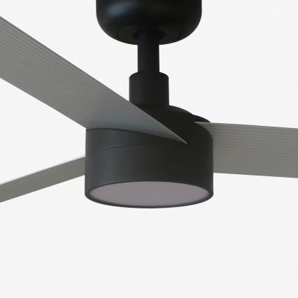 FARO 34286-1TW - Dimmable LED ceiling fan CRUISER L LED/18W/230V 2700/3000/4000K Ø 132 cm black/gray + remote control