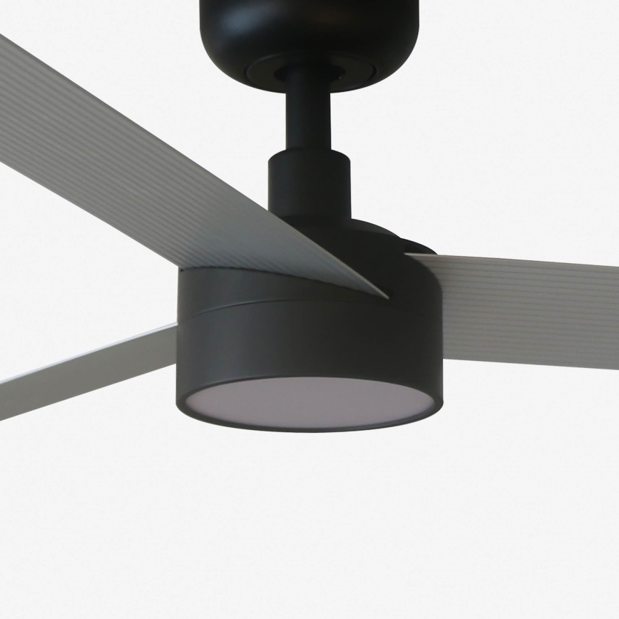 FARO 34286-1TW - Dimmable LED ceiling fan CRUISER L LED/18W/230V 2700/3000/4000K Ø 132 cm black/gray + remote control