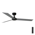 FARO 34286 - Ceiling fan CRUISER L black d. 132 cm + remote control