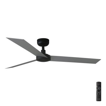 FARO 34286 - Ceiling fan CRUISER L black d. 132 cm + remote control
