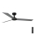 FARO 34286 - Ceiling fan CRUISER L black d. 132 cm + remote control
