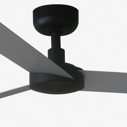 FARO 34286 - Ceiling fan CRUISER L black d. 132 cm + remote control