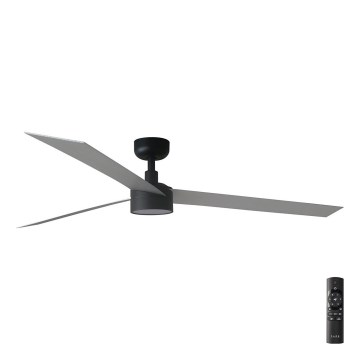 FARO 34287-1TW - LED Dimmable ceiling fan CRUISER XL LED/18W/230V 2700/4000/6500K d. 160 cm black/grey + remote control