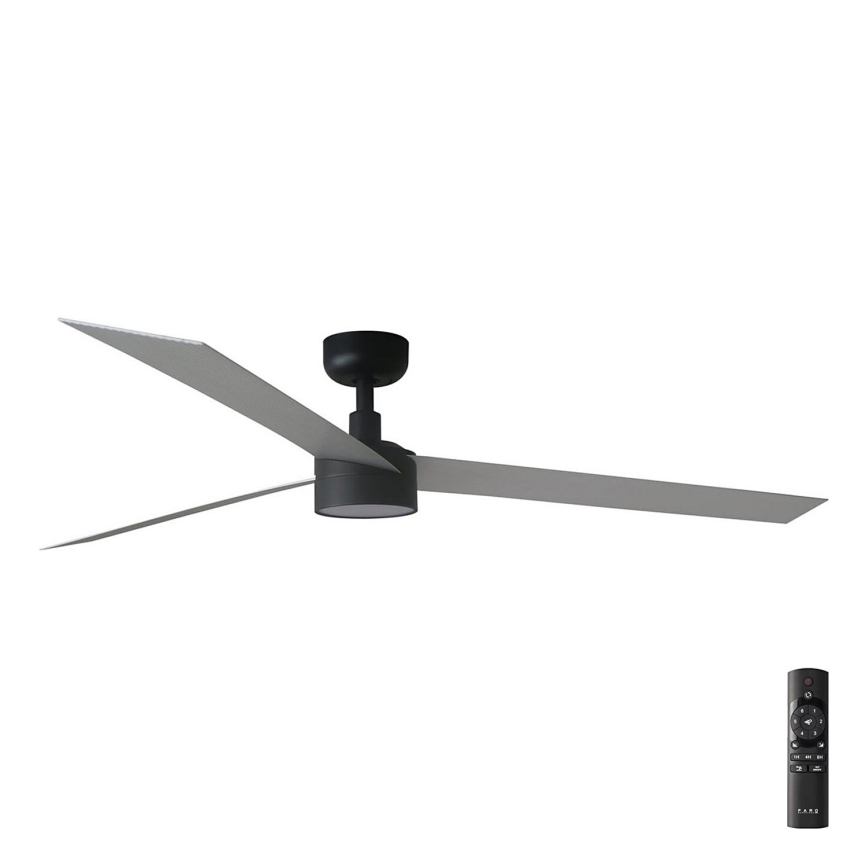 FARO 34287-1TW - LED Dimmable ceiling fan CRUISER XL LED/18W/230V 2700/4000/6500K d. 160 cm black/grey + remote control