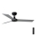 FARO 34287 - Ceiling fan CRUISER XL black d. 160 cm + remote control