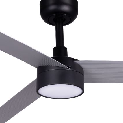 FARO 342871S - LED Dimmable ceiling fan CRUISER XL LED/18W/230V 2700/3000/4000K Ø 160 cm grey/black + remote control