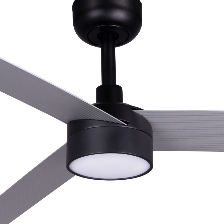 FARO 342871S - LED Dimmable ceiling fan CRUISER XL LED/18W/230V 2700/3000/4000K Ø 160 cm grey/black + remote control