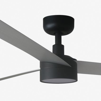 FARO 34287WT1S - LED Dimmable Ceiling Fan CRUISER XL LED/18W/230V, 2700/3000/4000K, Ø160 cm Grey/Black Wi‑Fi Tuya + Remote Control