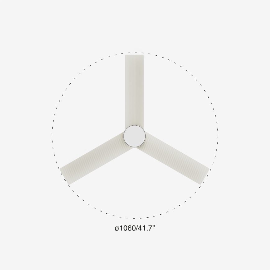 FARO 34288-1TW - LED Dimmable fan CRUISER S LED/20W/230V d. 106 cm 2700/4000/6500K + remote control