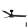 FARO 34289-1TW - Dimmable LED Ceiling Fan CRUISER S with LED 18W/230V, 2700/3000/4000K, Ø106 cm, Black + Remote Control