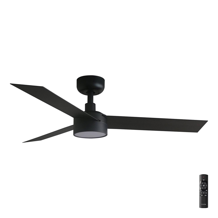 FARO 34289-1TW - LED Dimmable ceiling fan CRUISER S LED/18W/230V 2700/4000/6500K d. 106 cm black + remote control