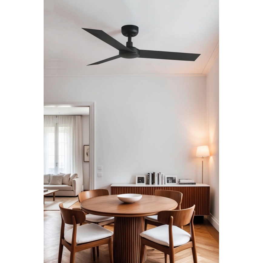 FARO 34289WP - Ceiling fan CRUISER S black d. 106 cm SMART + remote control